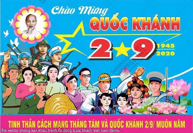 file vector phong san khau tranh co dong quoc khach viet nam